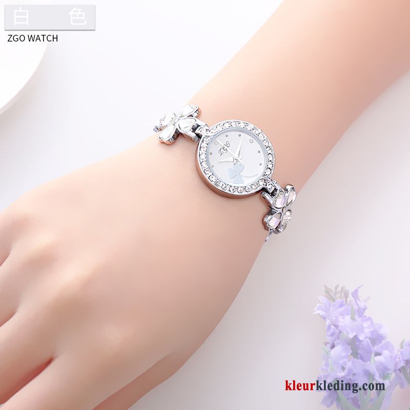 Trend Elegante Horloge De Middelbare School Purper Armbanden Meisje Student Dames