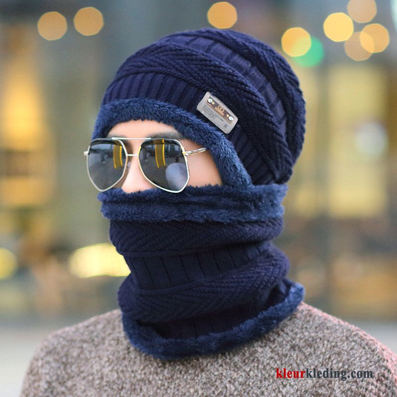 Trend Heren Hoed Winter Blijf Warm Herfst Mode Outdoor Zwart