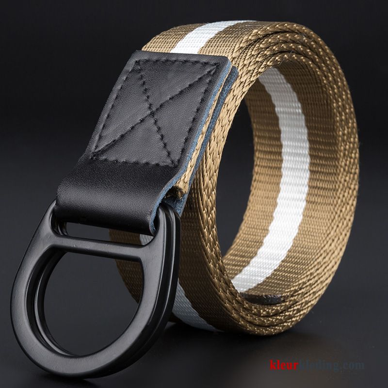 Trend Riem Outdoor Casual Heren Verlengen Canvas Tiener Gouden