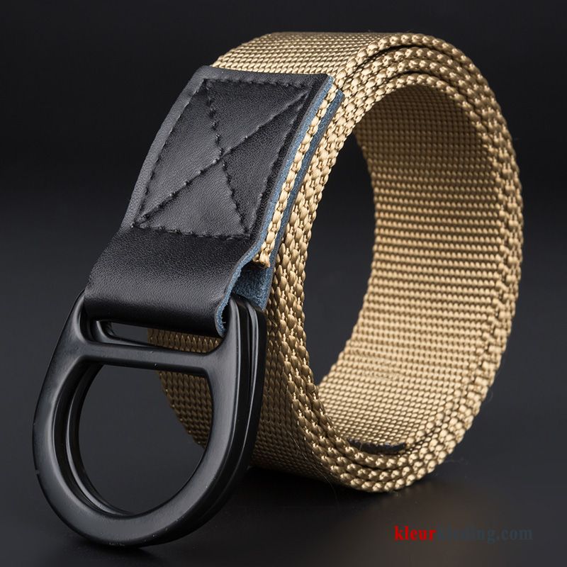 Trend Riem Outdoor Casual Heren Verlengen Canvas Tiener Gouden