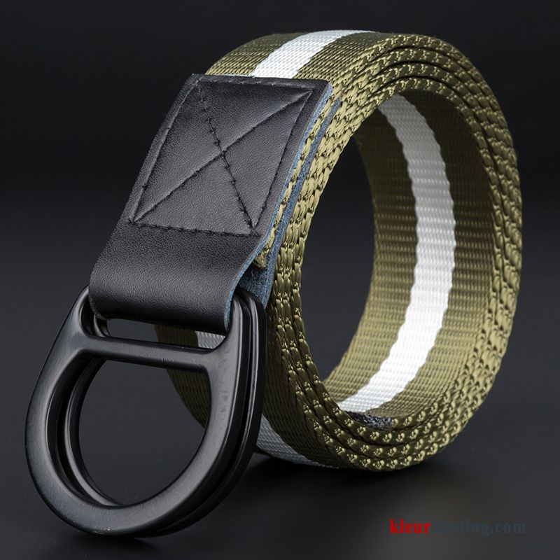 Trend Riem Outdoor Casual Heren Verlengen Canvas Tiener Gouden