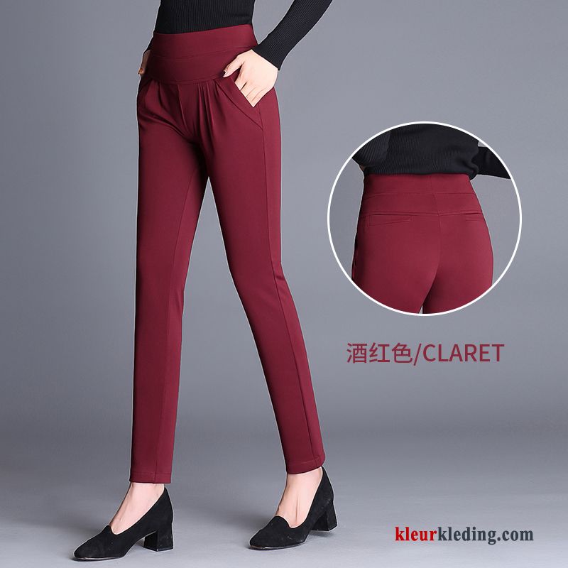 Vet Casual Dames Broek Losse Voorjaar Hoge Taille Grote Maten