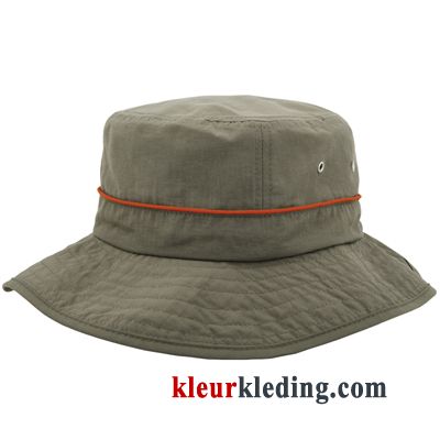 Vissersmuts Droog Snel Hoed Uv Bescherming Zonnebrandcrème Heren Outdoor Alpinisme Wit