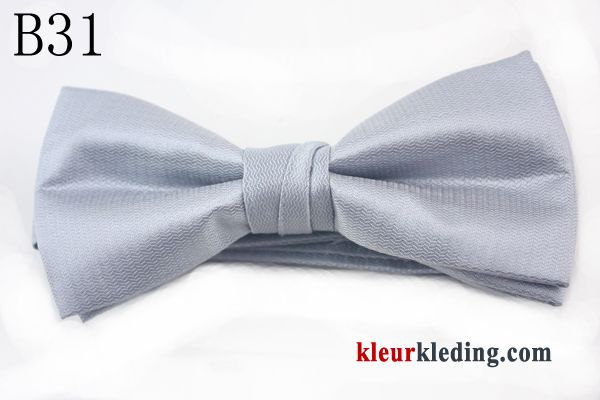 Vlinderdas Zijde Heren Brits Dubbele Huwelijk Effen Kleur Groen