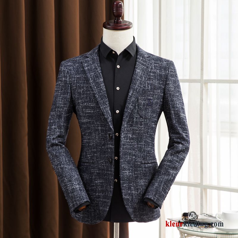 Vogel Mannelijk Casual Blazer Voorjaar Slim Fit Herfst 2018 Heren