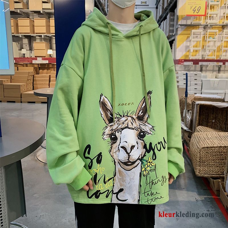 Voorjaar Mooi Groen Heren Losse Super Hoodie Jas