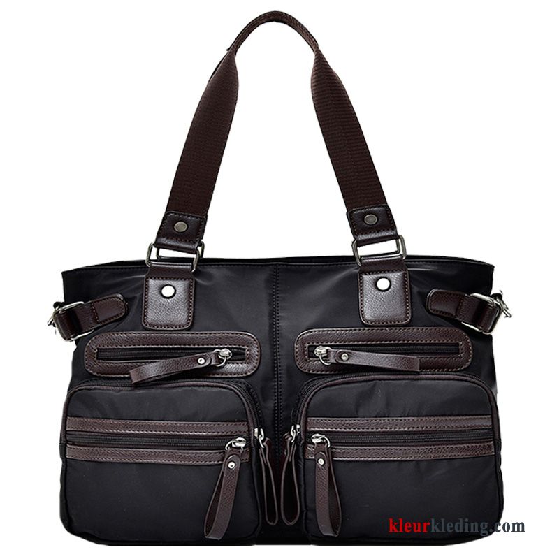 Wandelrugzak Casual Nylon Reizen Trend Heren Tas Messenger Tas Geschiktheid