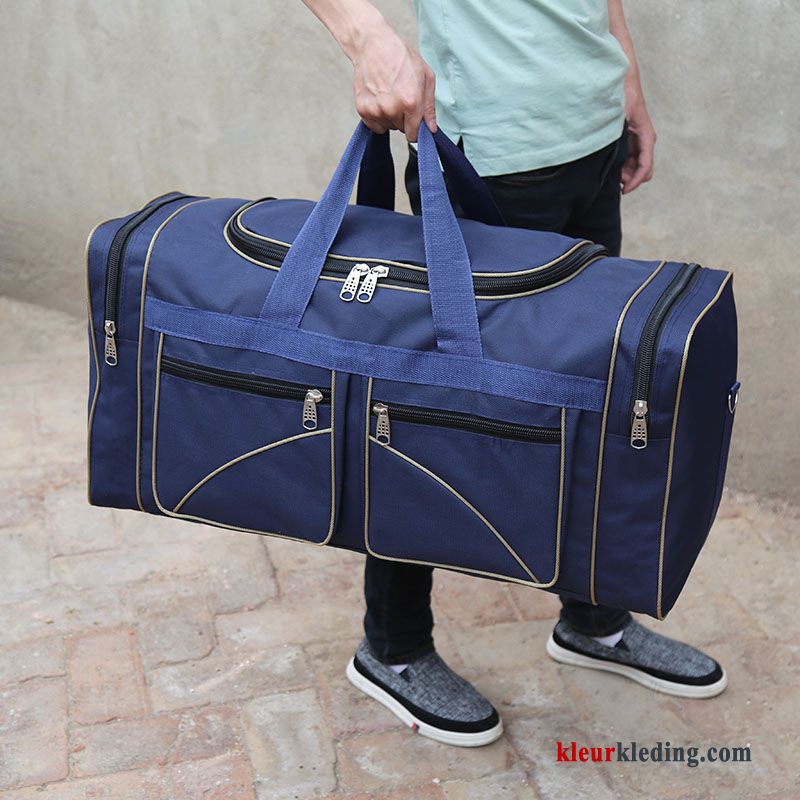 Wandelrugzak Dames Grote Capaciteit Doek Tas Reistas Outdoor Heren Oxford Blauw