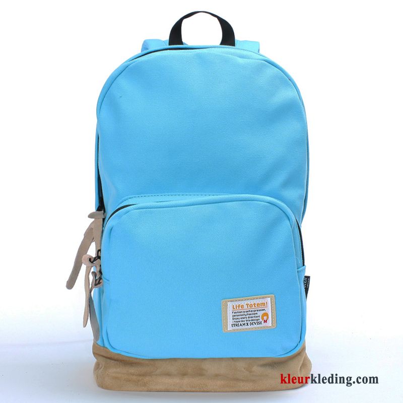 Wandelrugzak Dames Mode Heren Campus Student Schooltas Rugzak Nieuw Blauw