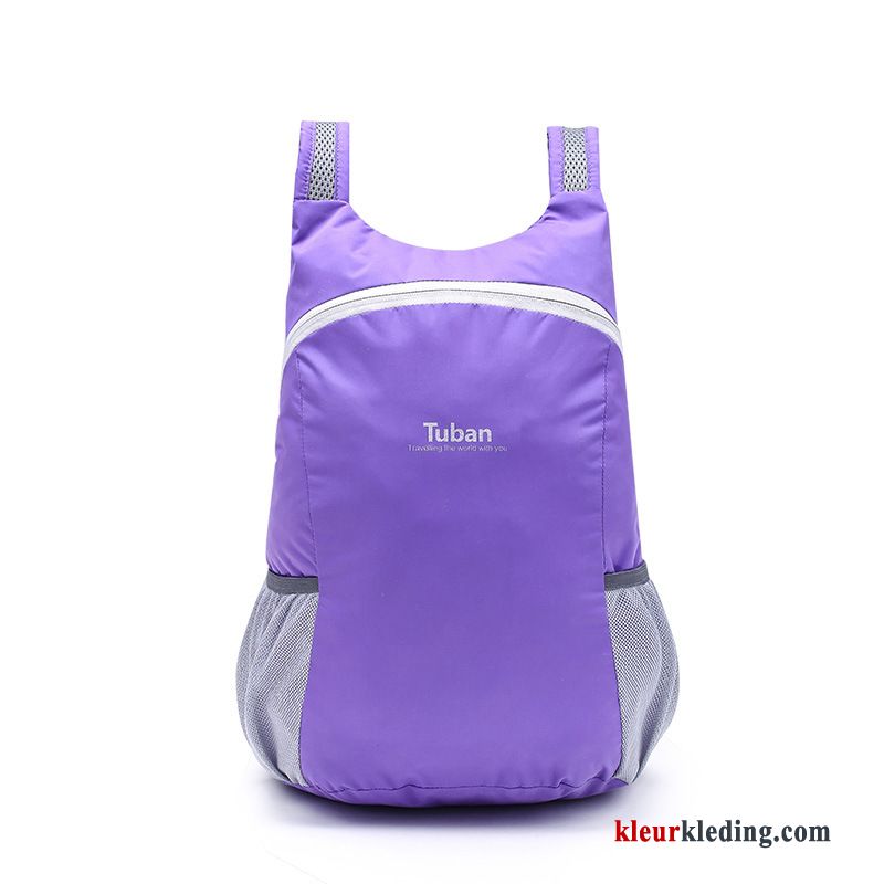 Wandelrugzak Ultra Licht Rugzak Portable Sporttas Purper Dames Outdoor Heren