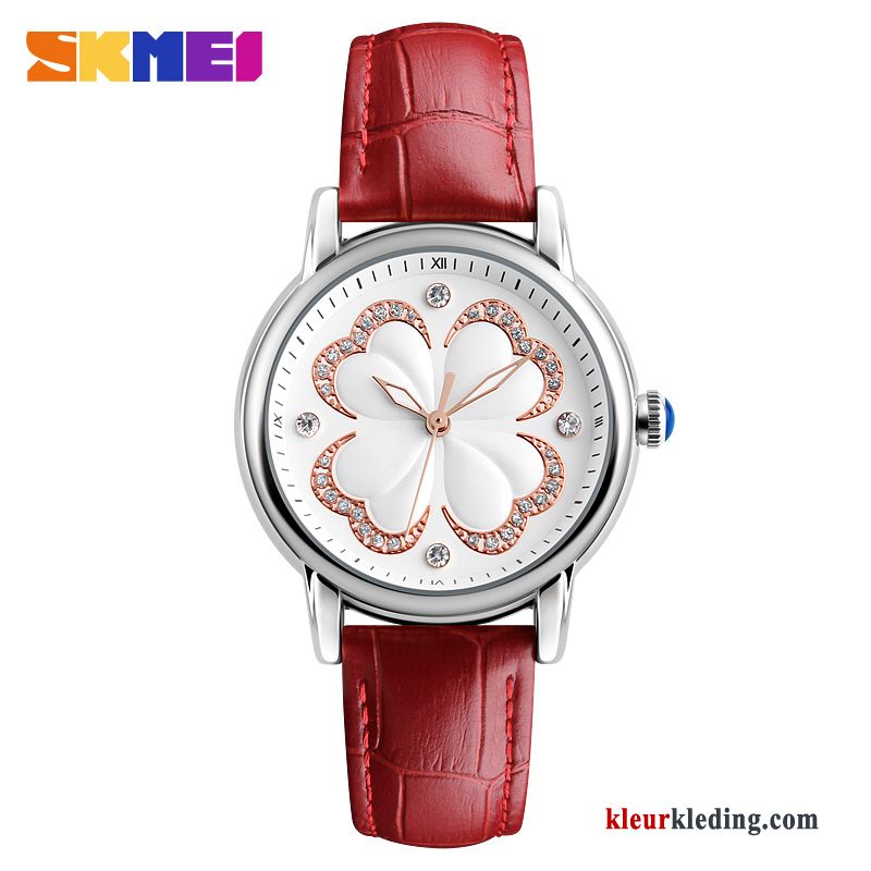 Waterdicht Dames Business Riem Horloge Eenvoudig Mode Strass