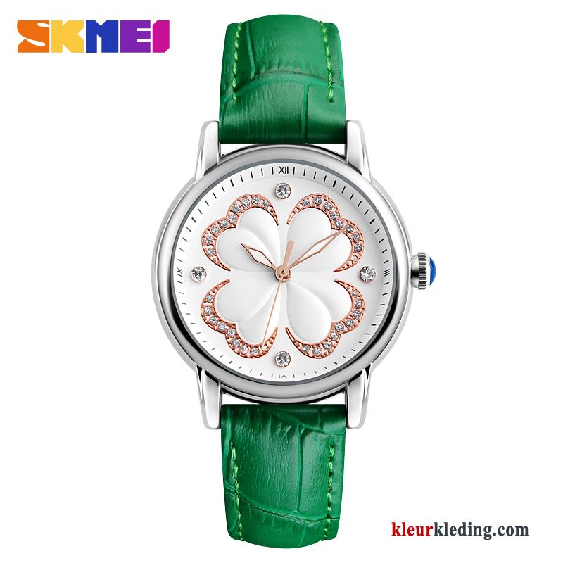 Waterdicht Dames Business Riem Horloge Eenvoudig Mode Strass