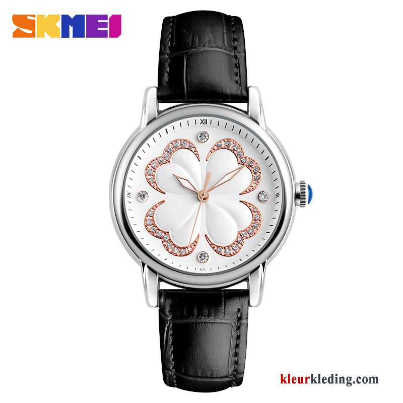 Waterdicht Dames Business Riem Horloge Eenvoudig Mode Strass