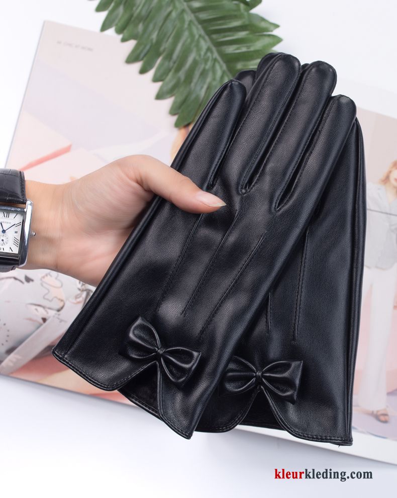 Winddicht Handschoen Touchscreen 2019 Roze Blijf Warm Schattig Pluche Dames