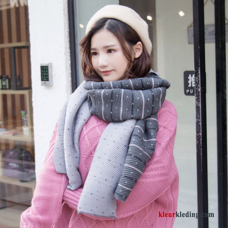 Winter Alle Wedstrijden Student Dubbelzijdige Roze 2018 Mode Sjaal Dames