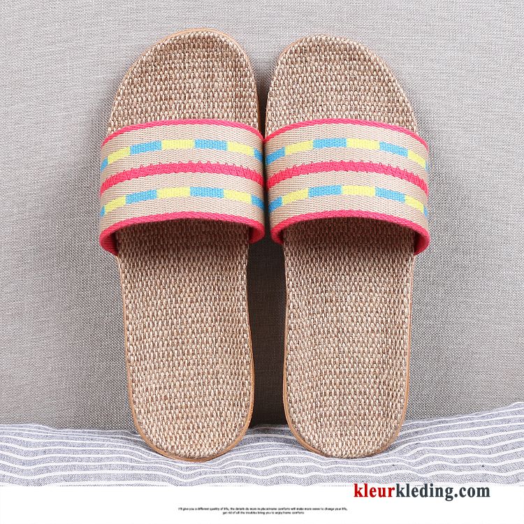 Zomer Plateauzool Kleur Lovers Mannen Pantoffels Slippers Vrouwen Dames