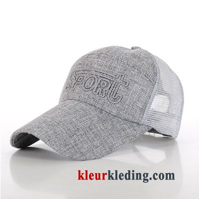 Zonnehoeden Petten Heren Honkbal Hoed Grijs Zomer Outdoor Mesh