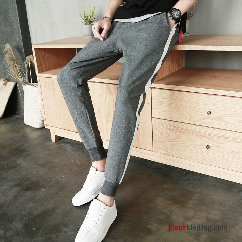 Zwart Casual Heren Sport Trend Slim Fit Mannelijk Broek