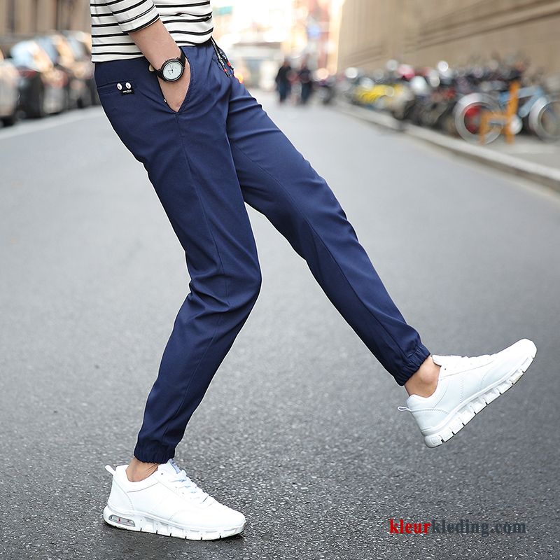 Zwart Casual Heren Sport Trend Slim Fit Mannelijk Broek