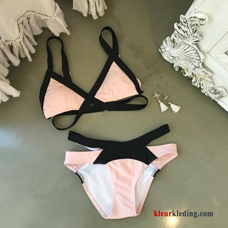 Zwempak Zwemkleding Nieuw Sexy Europa Dames Bikini Roze