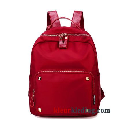 2018 Rugzak Canvas Oxford Tas Doek Trend Dames Rood