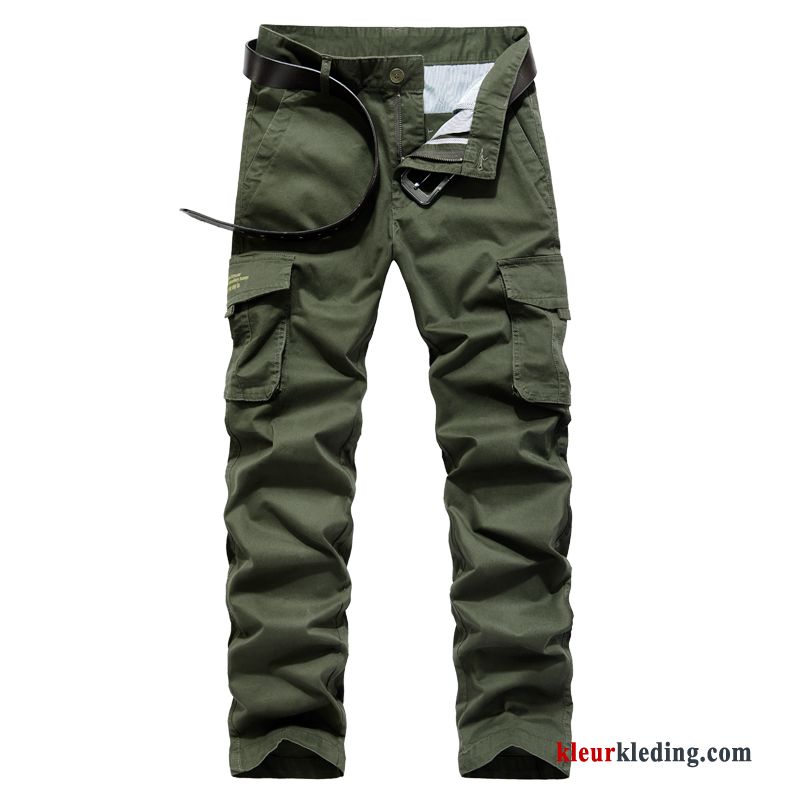 Broek Rechtdoor Heren Losse Cargo Broek Casual Broek Meer Zakken Voorjaar