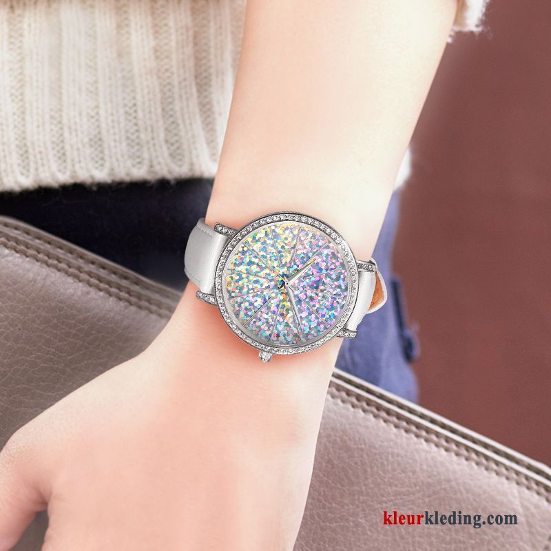 Casual Kleur Dames Eenvoudig Sterrenhemel Waterdicht Mode Horloge