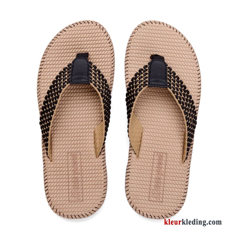 Heren Flip Flops Trend Pantoffels Casual Mannen Outdoor Zomer Strand Slipper Kaki