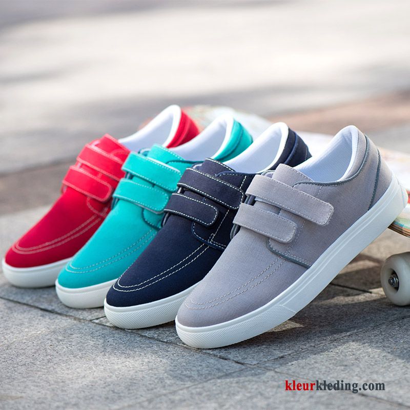 Heren Sportschoenen Alle Wedstrijden Trend Canvas Mannen Velcro Student Textiel Skateboard Schoenen