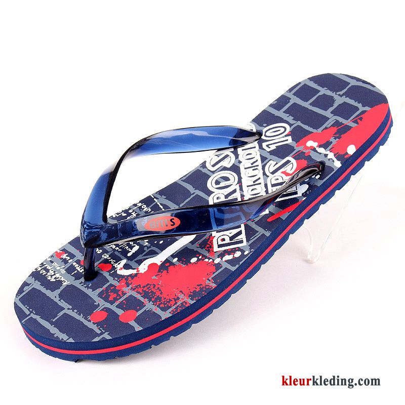 Kleur Strand Mannen Bovenkleding Trend Zomer Slipper Casual Heren