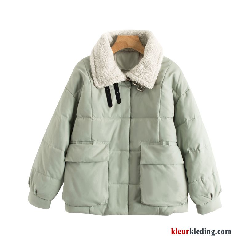 Licht Winter Groen Winter Kleding Katoenen Jas Nieuw Dames Herfst