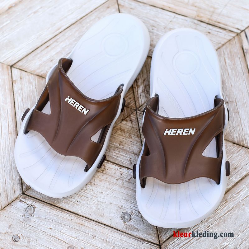 Slipper Mannen Outdoor Grote Maten Trend Zomer Antislip Binnen Bovenkleding Heren