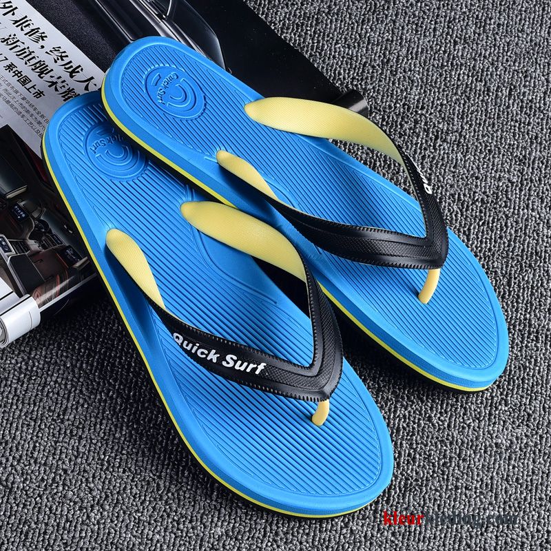 Slipper Zomer 2018 Mannen Rubber Schoenen Outdoor Trend Strand Heren Blauw