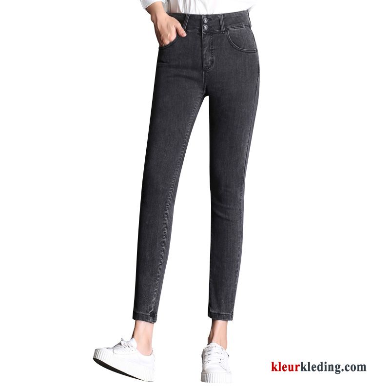 Spijkerbroek Jeans Dames Herfst Dunne Hoge Skinny Potlood Broek Nieuw