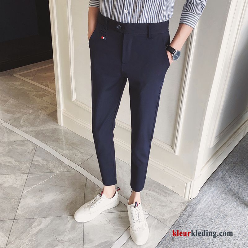 Trend Casual Broek Mini Heren Pak Voorjaar Slim Fit