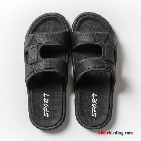 Antislip Slippers Mannen Lovers Binnen Zomer Badkamer Bovenkleding Heren Zwart