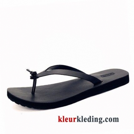 Antislip Strand Mannen Outdoor Trend Zomer Slipper Student Heren Zwart