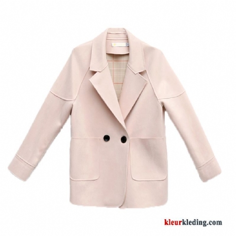 Blazer Losse Dames Roze Pak Nieuw Jas Herfst Voorjaar