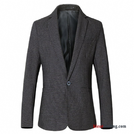 Blazer Trend Winter Herfst Heren Grijs Jas Pak Jasje