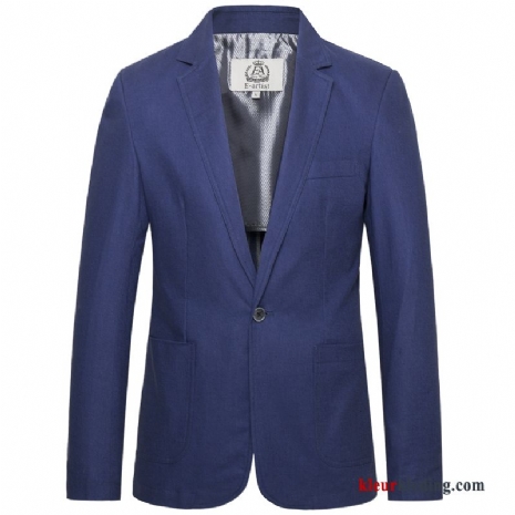 Blazer Voorjaar Grote Maten Heren Pak Dun Jas 2018 Slim Fit