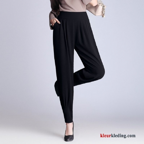 Broek Casual Harlan Voorjaar Dunne Vet Chiffon Grote Maten Dames