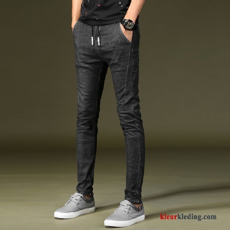 Broek Elastiek Mannelijk Heren Casual Skinny Spijkerbroek Jeans Winter