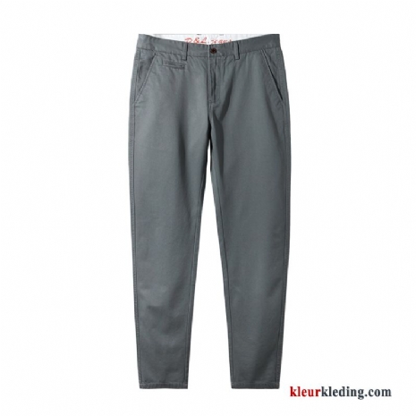 Broek Mini Jeugd Zwart Katoen Slim Fit Trend Lange Heren