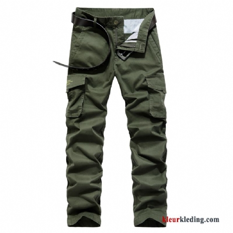 Broek Rechtdoor Heren Losse Cargo Broek Casual Broek Meer Zakken Voorjaar