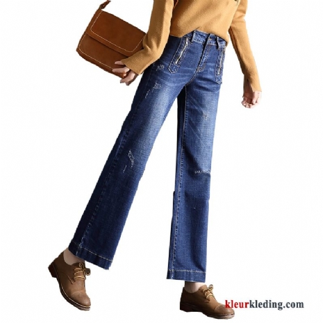 Broek Rechtdoor Trend Spijkerbroek Jeans Losse 2018 Dames Hoge Taille