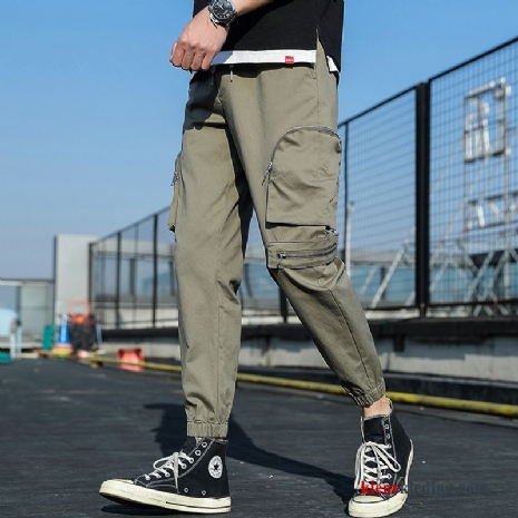 Cargo Broek Groen Lange Mannelijk Voorjaar Sport Casual Zomer Heren