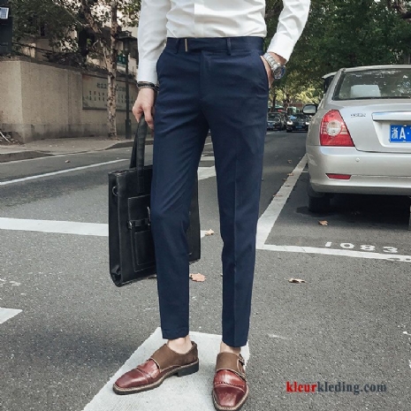 Casual Broek Trend Blauw Pak Mini Mannelijk Heren Jeugd