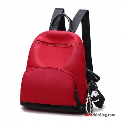 Casual Nylon Rugzak Tas 2018 Schooltas Nieuw Dames Rood