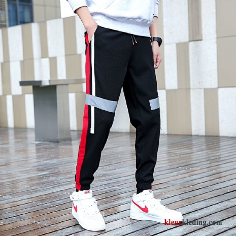 Casual Zwart Cargo Broek Losse Trend Sport Nieuw Heren