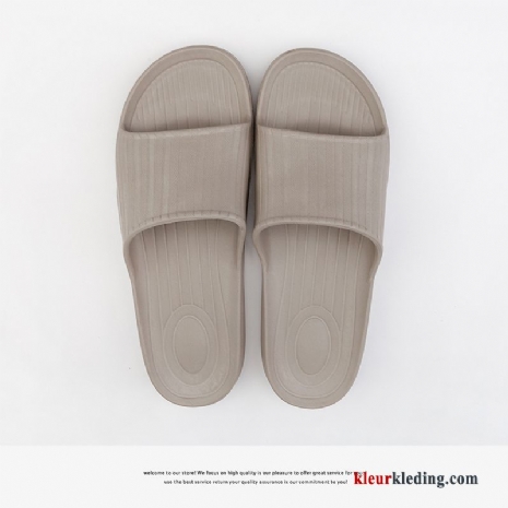 Dames Antislip Zachte Zolen Zomer Lovers Slippers Badkamer Mannen Pantoffels Kaki